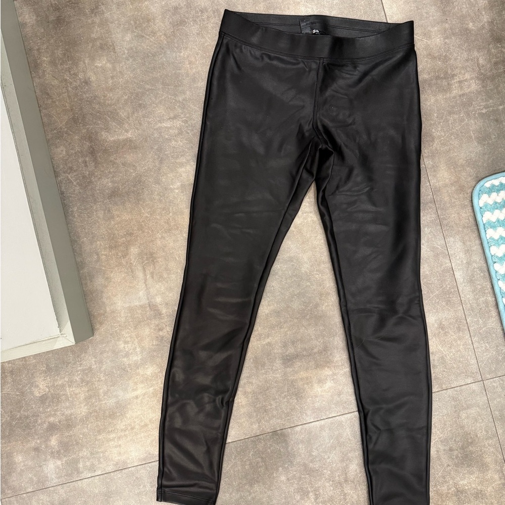 Express Black Faux Leather Pants